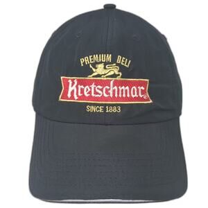 CORE365 Baseball Cap Black Red OS Strapback Kretschmar Premium Deli Logo Hat